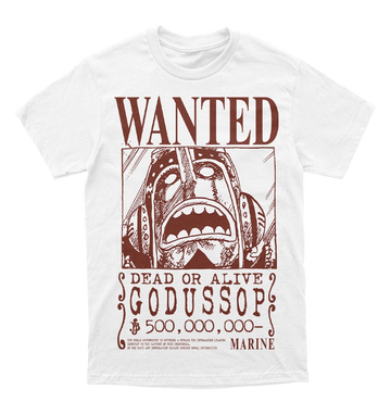 Polera One Piece - Wanted - God Ussop