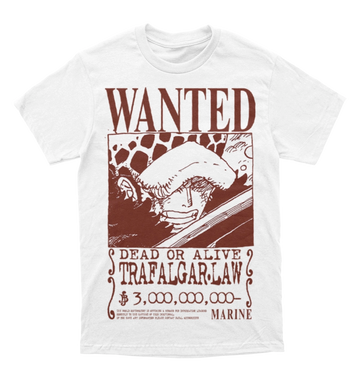 Polera One Piece - Wanted - Trafalgar Law