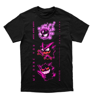 Polera Gastly, Haunter y Gengar (Silver)