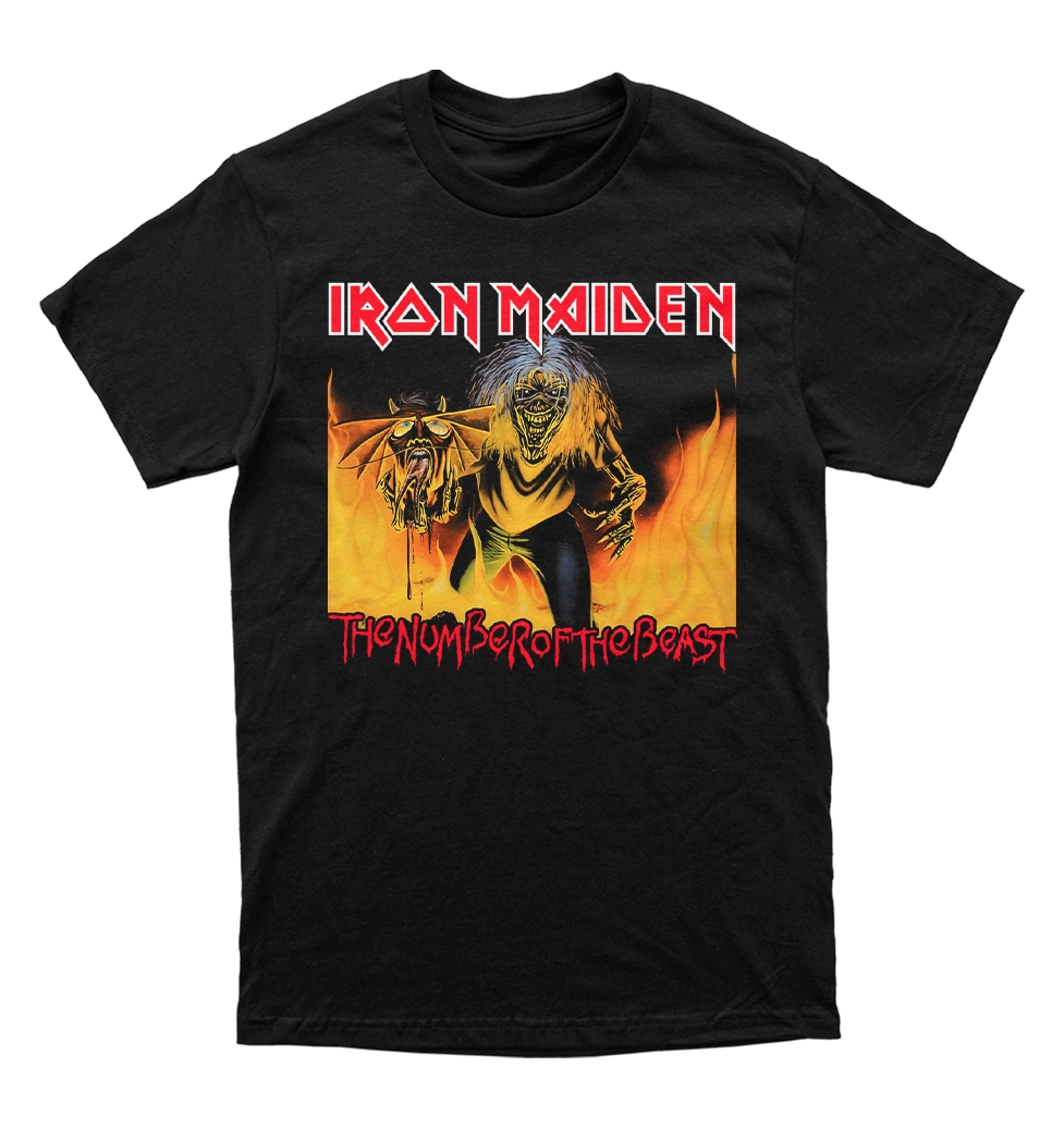 Polera Iron Maiden - The Number of the Beast (single)