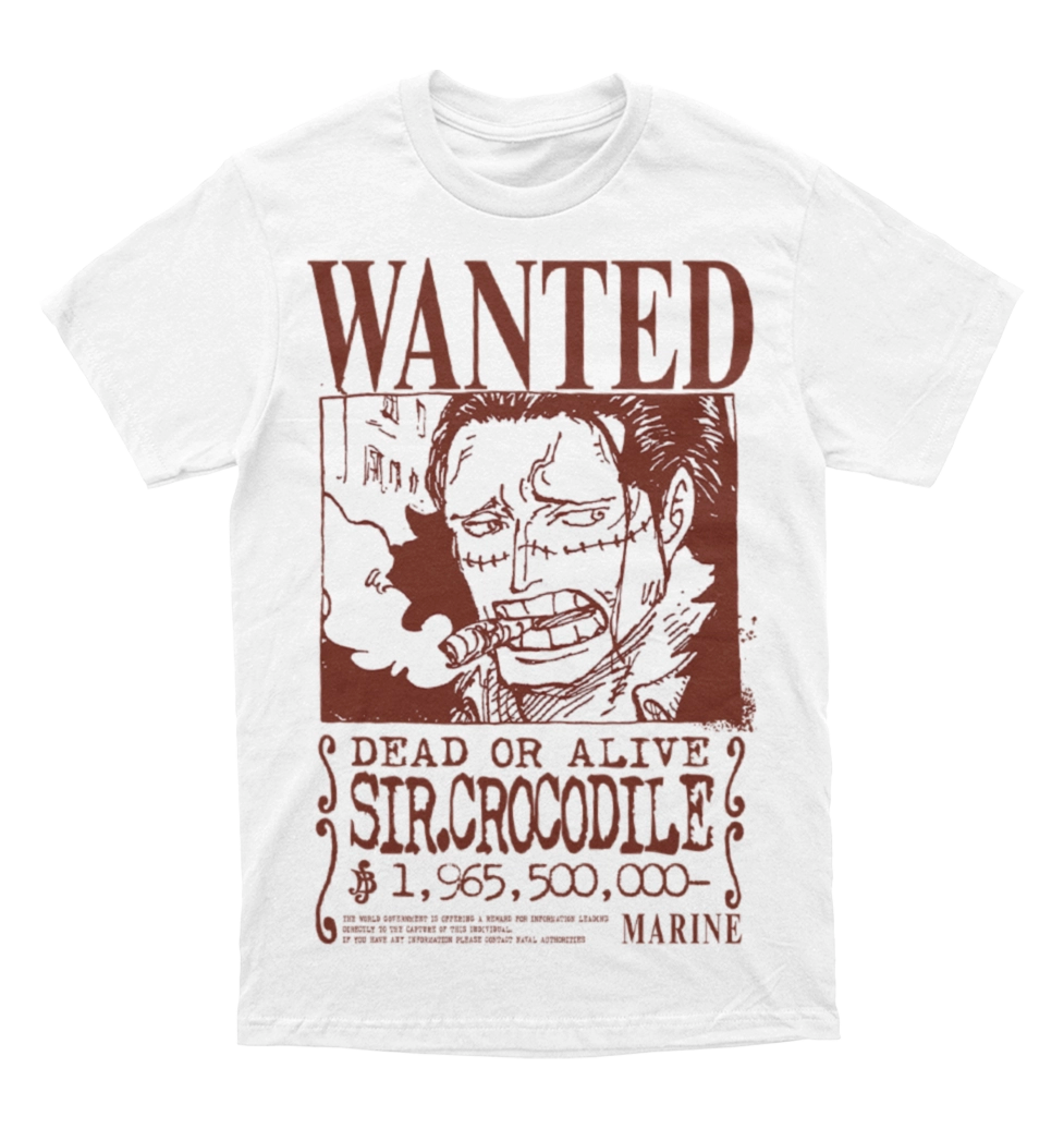 Polera One Piece - Wanted - Sir Crocodile