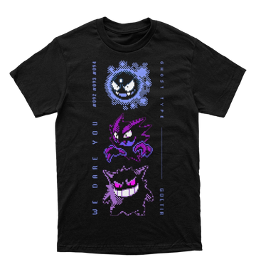 Polera Gastly, Haunter y Gengar (Shiny)