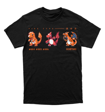 Polera Charmander evolucion