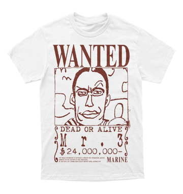 Polera One Piece - Wanted - Mr 3 - Galdino