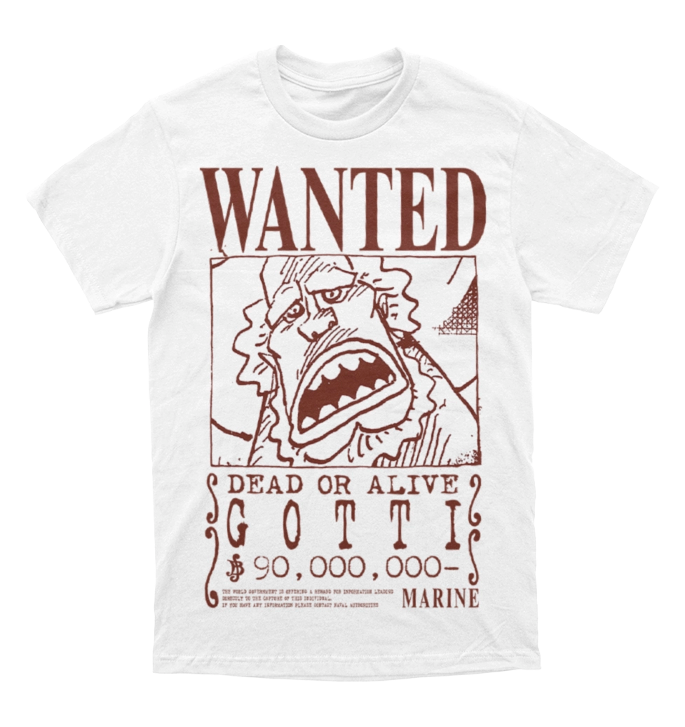 Polera One Piece - Wanted - Gotti