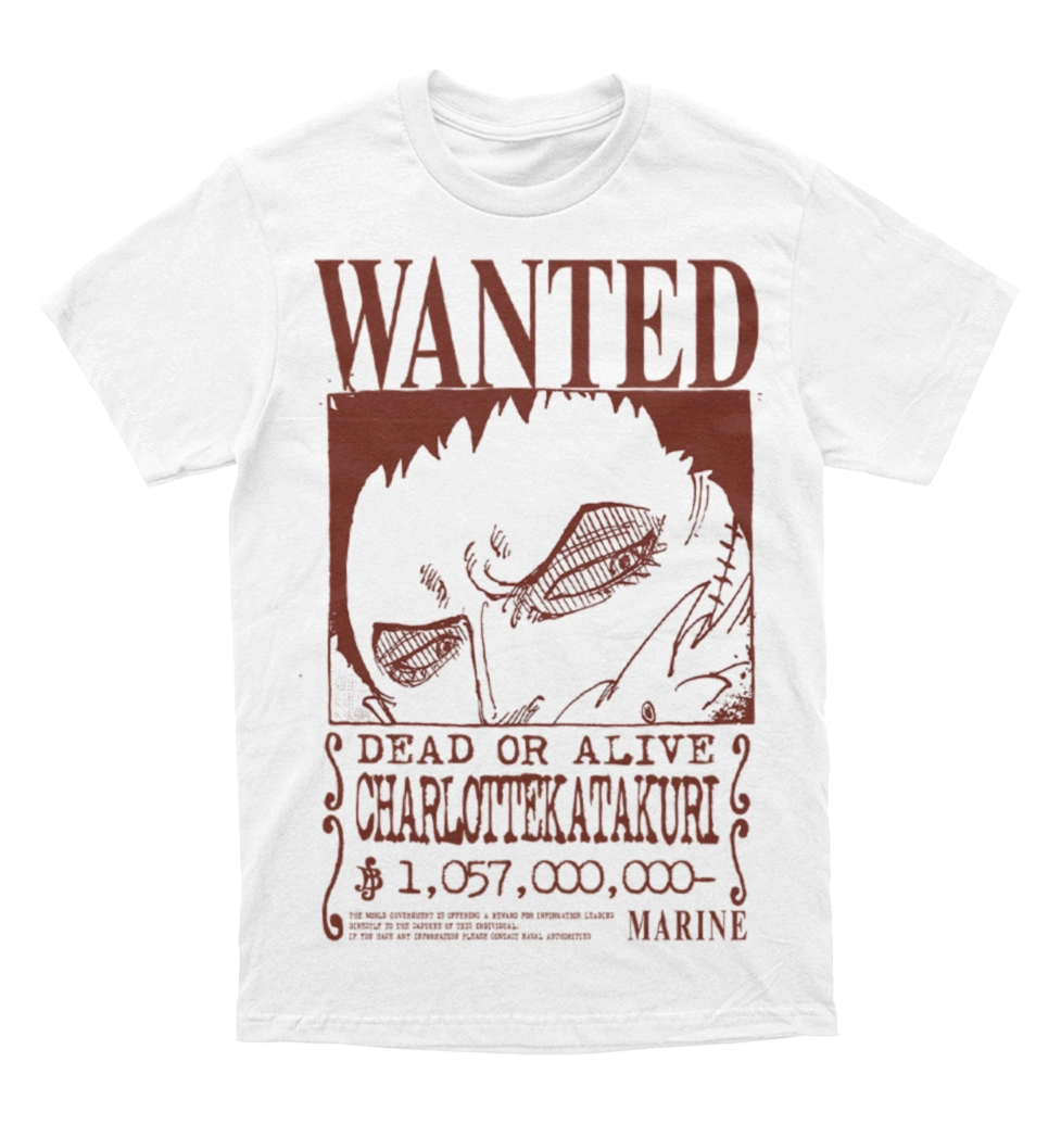 Polera One Piece - Wanted - Charlotte Katakuri