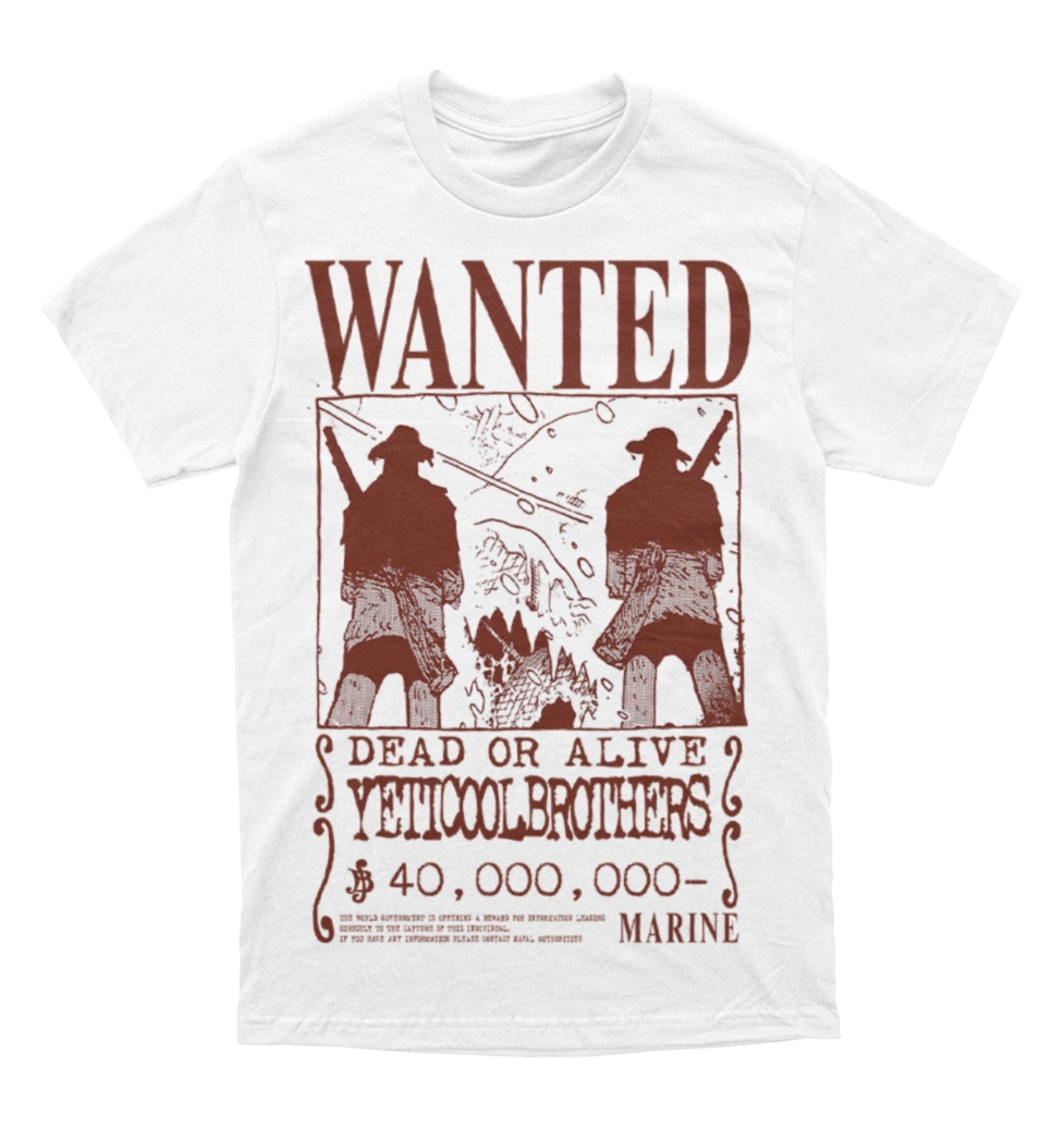 Polera One Piece | Wanted One Piece | Yeti Cool Brothers | Anime