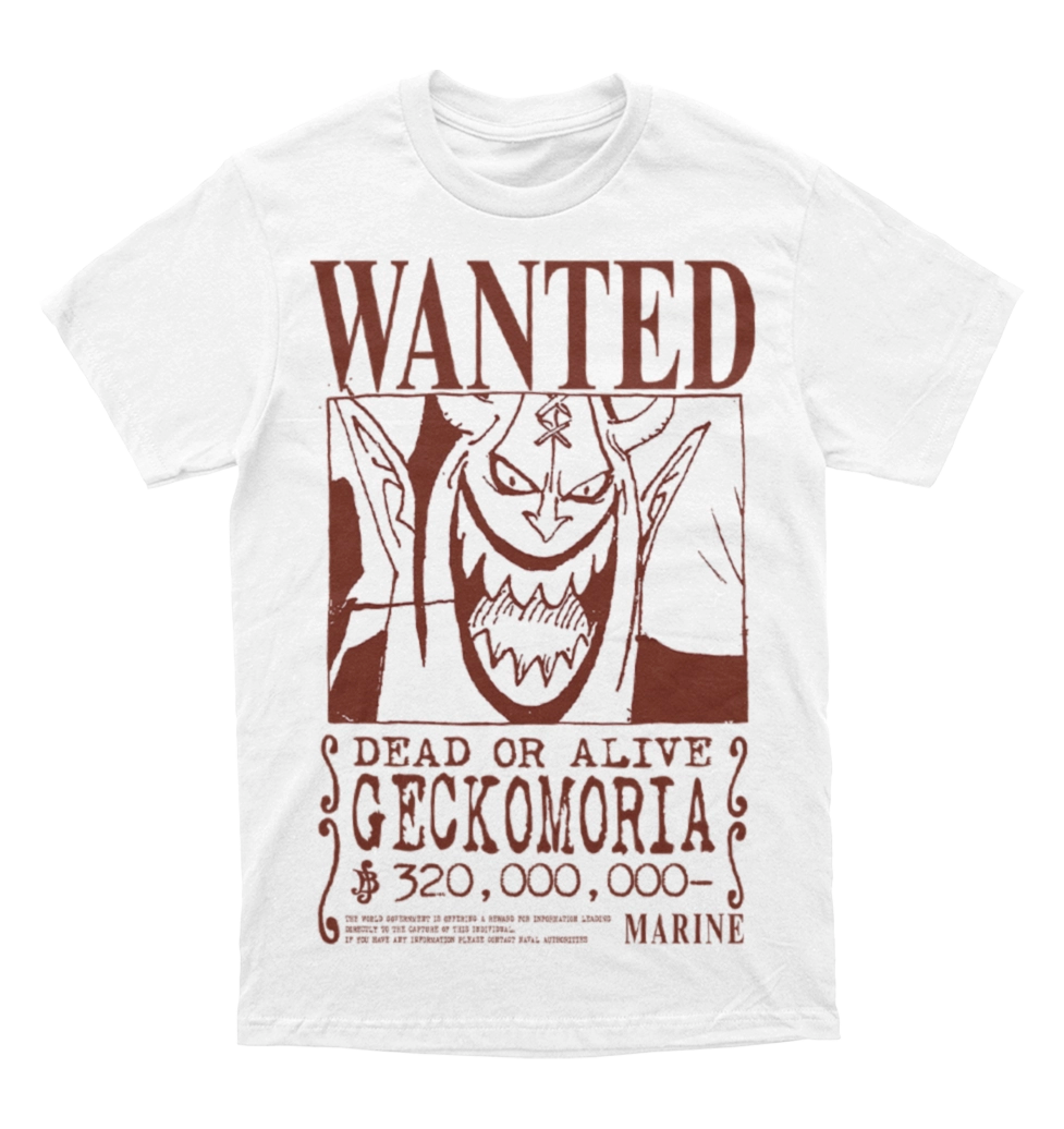 Polera One Piece - Wanted - Gecko Moria