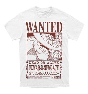 Polera One Piece - Wanted - Edwar D. New Gate - Barba Blanca | Shirohige