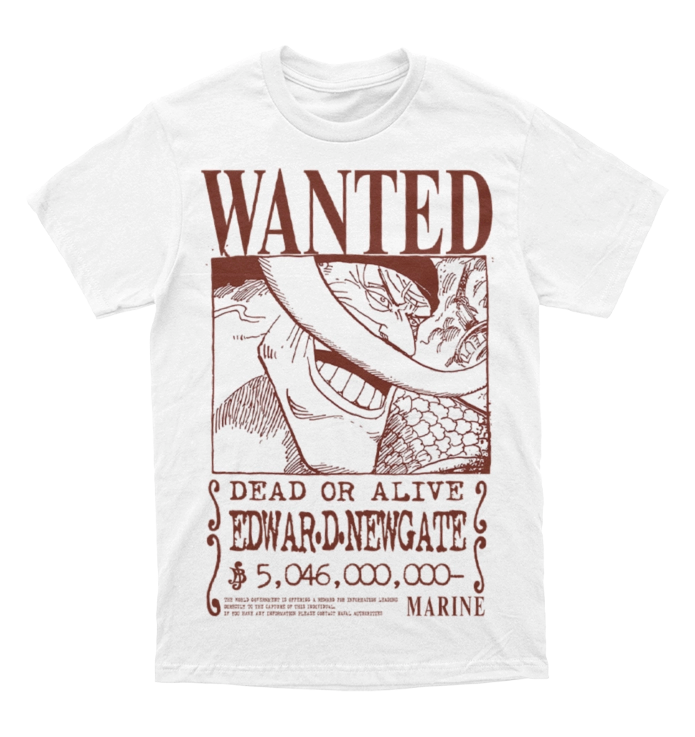 Polera One Piece - Wanted - Edwar D. New Gate - Barba Blanca | Shirohige
