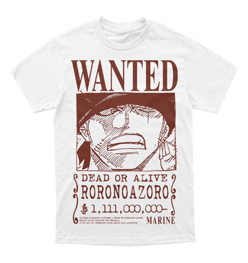 Polera One Piece - Wanted - Roronoa Zoro