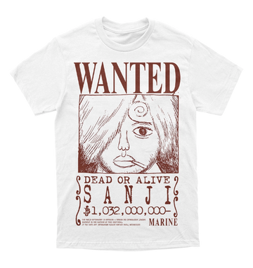 Polera One Piece - Wanted - Sanji