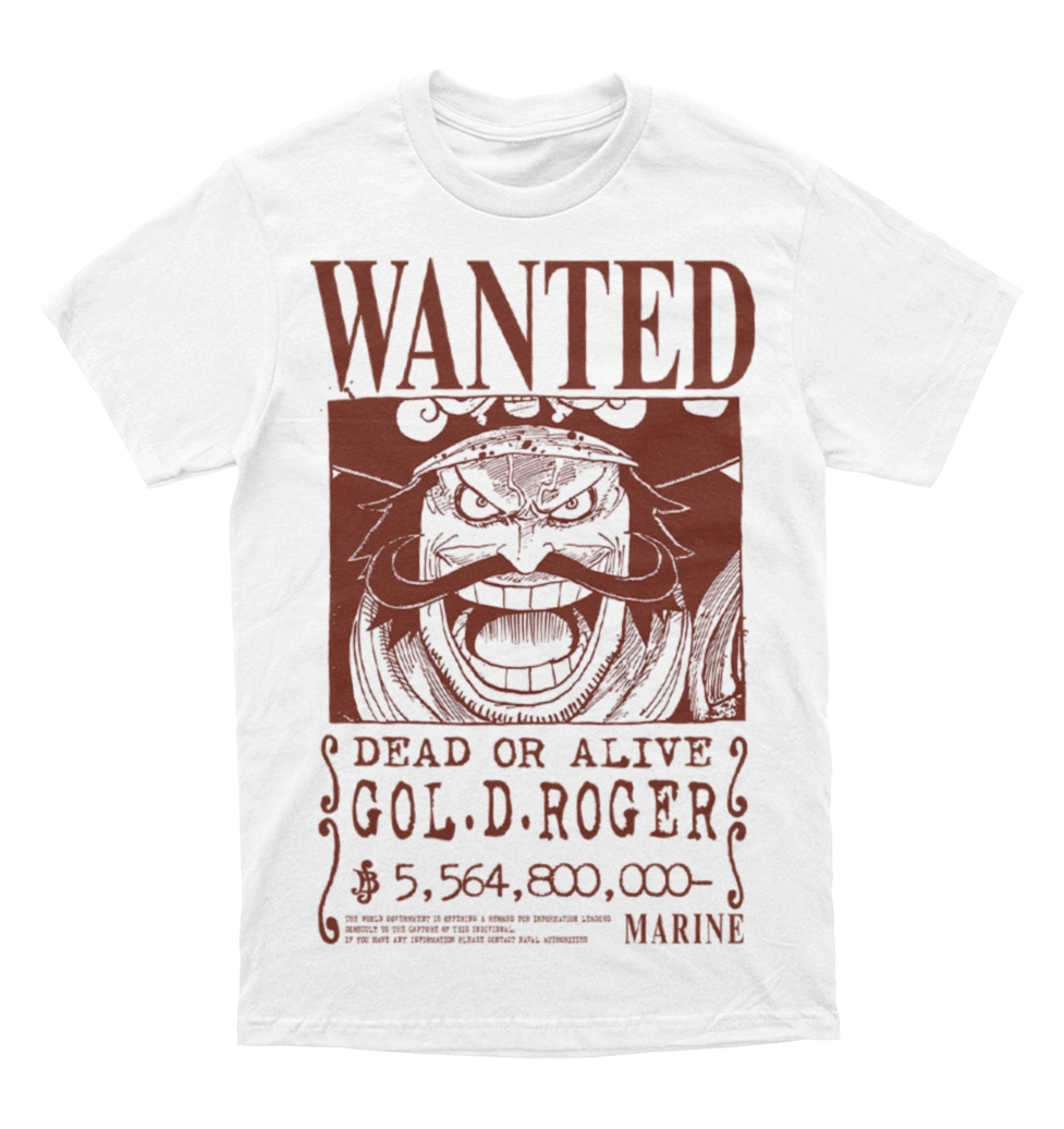 Polera One Piece - Wanted - Gol D. Roger