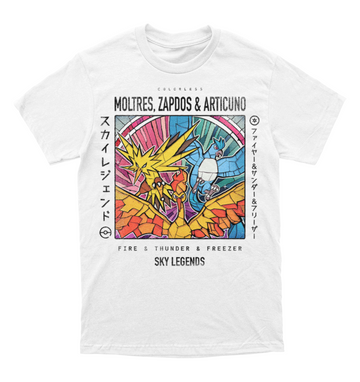 Polera Moltres, Zapdos y Articuno