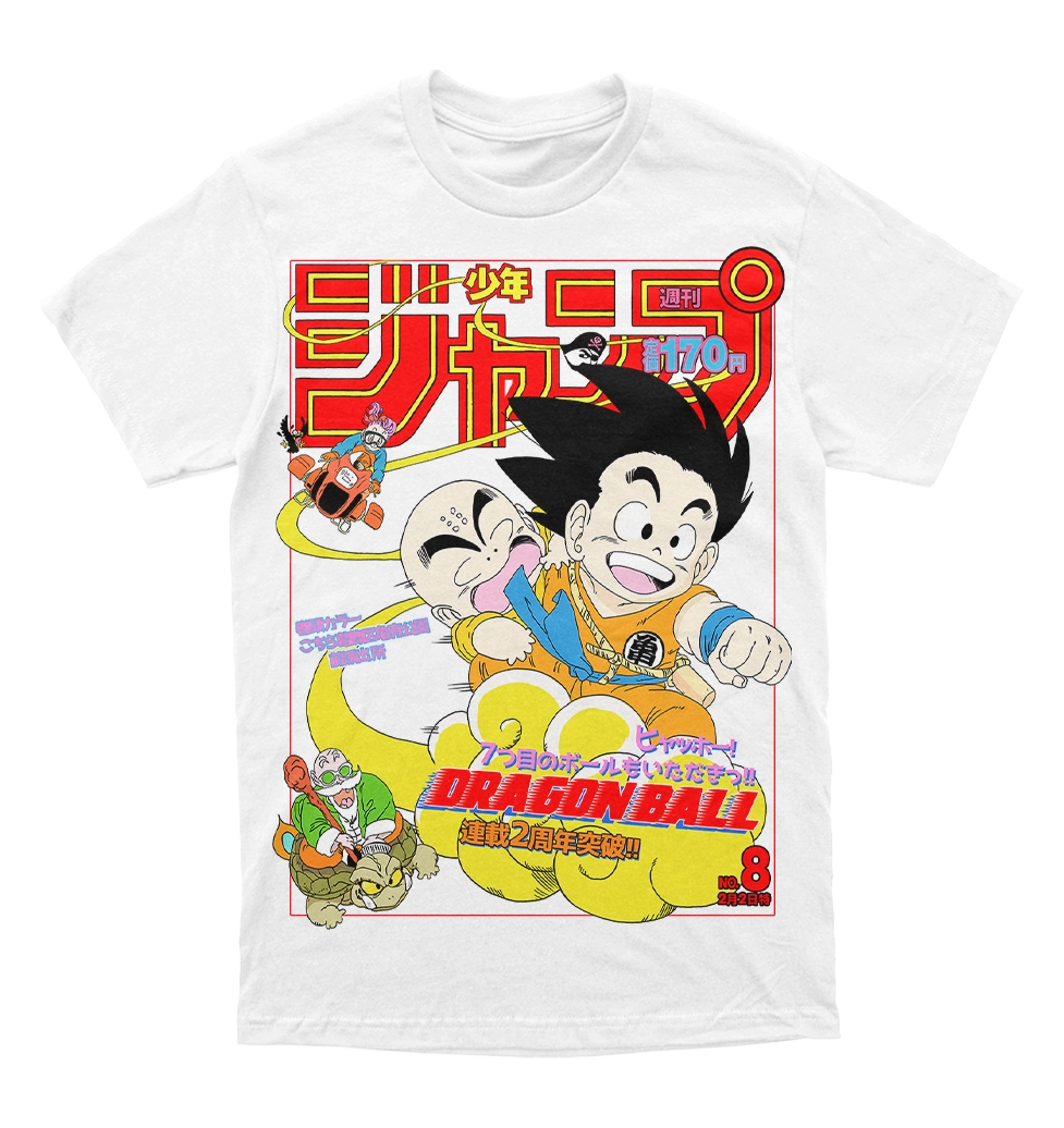 Polera Shonen Jump: Dragon Ball (Goku y sus amigos en su nube)