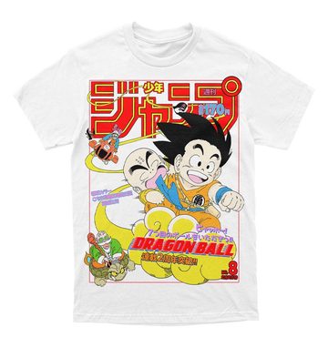Polera Shonen Jump: Dragon Ball (Goku y sus amigos en su nube)