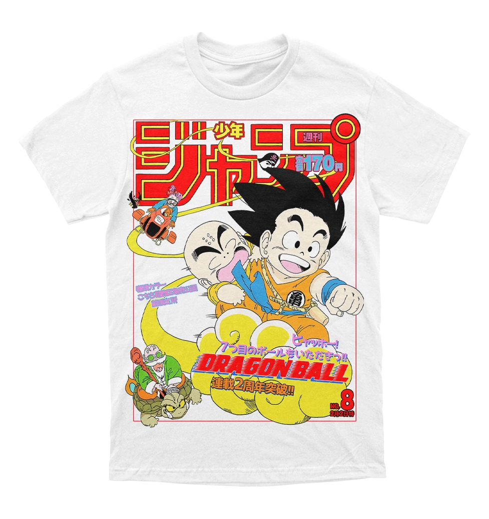Polera Shonen Jump - Dragon Ball - Goku y sus amigos en la nube