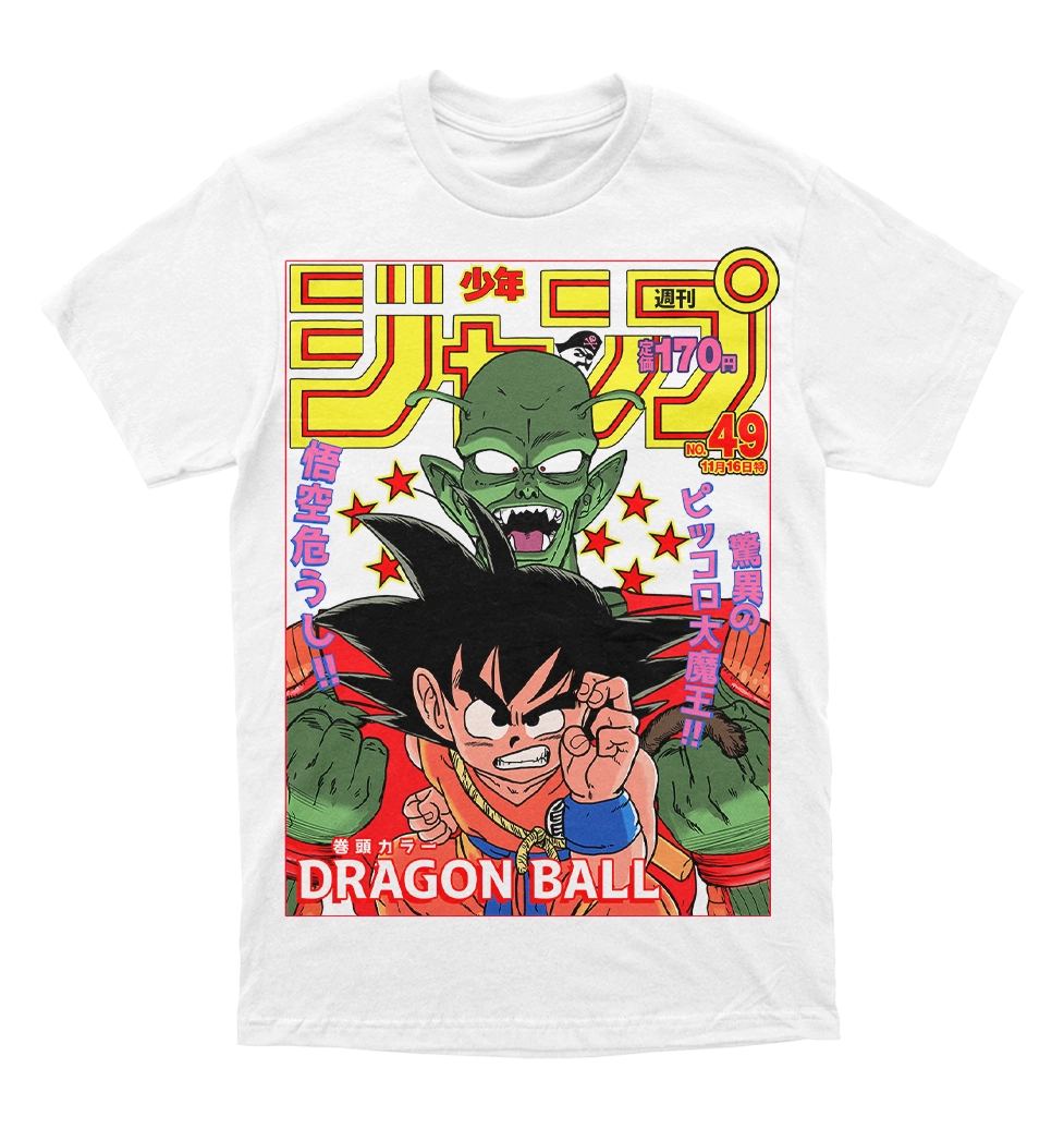 Polera Shonen Jump - Dragon Ball - Goku vs Piccolo Daimaku