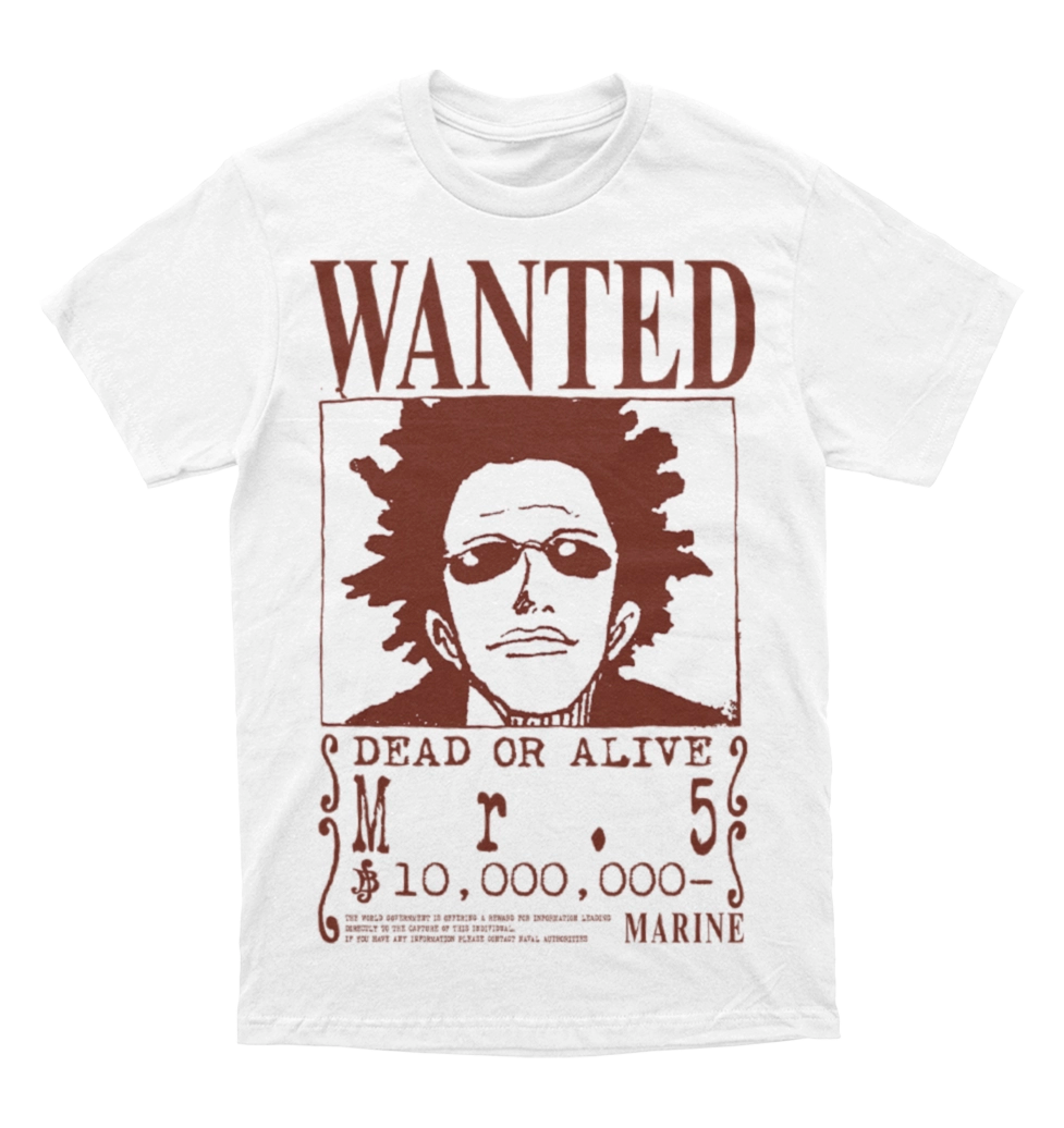 Polera One Piece - Wanted - Mr 5 - Gem