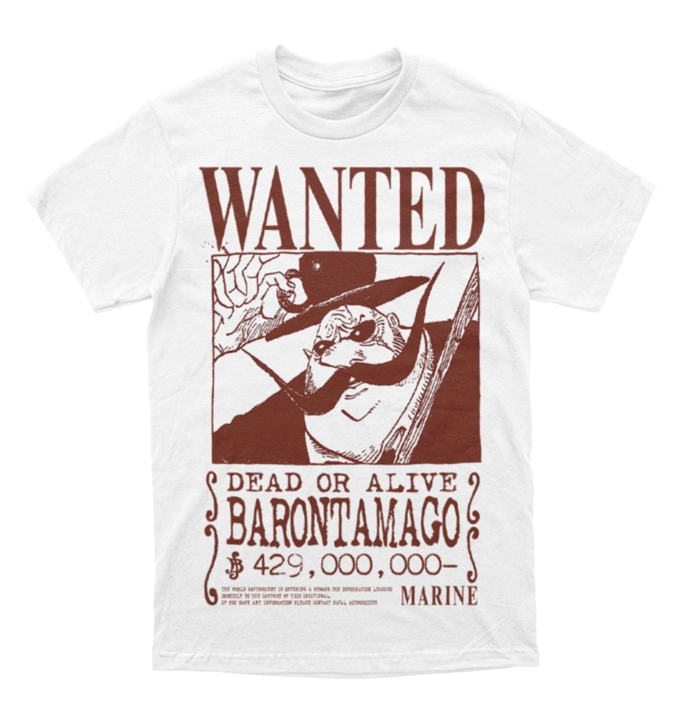 Polera One Piece - Wanted - Baron Tamago