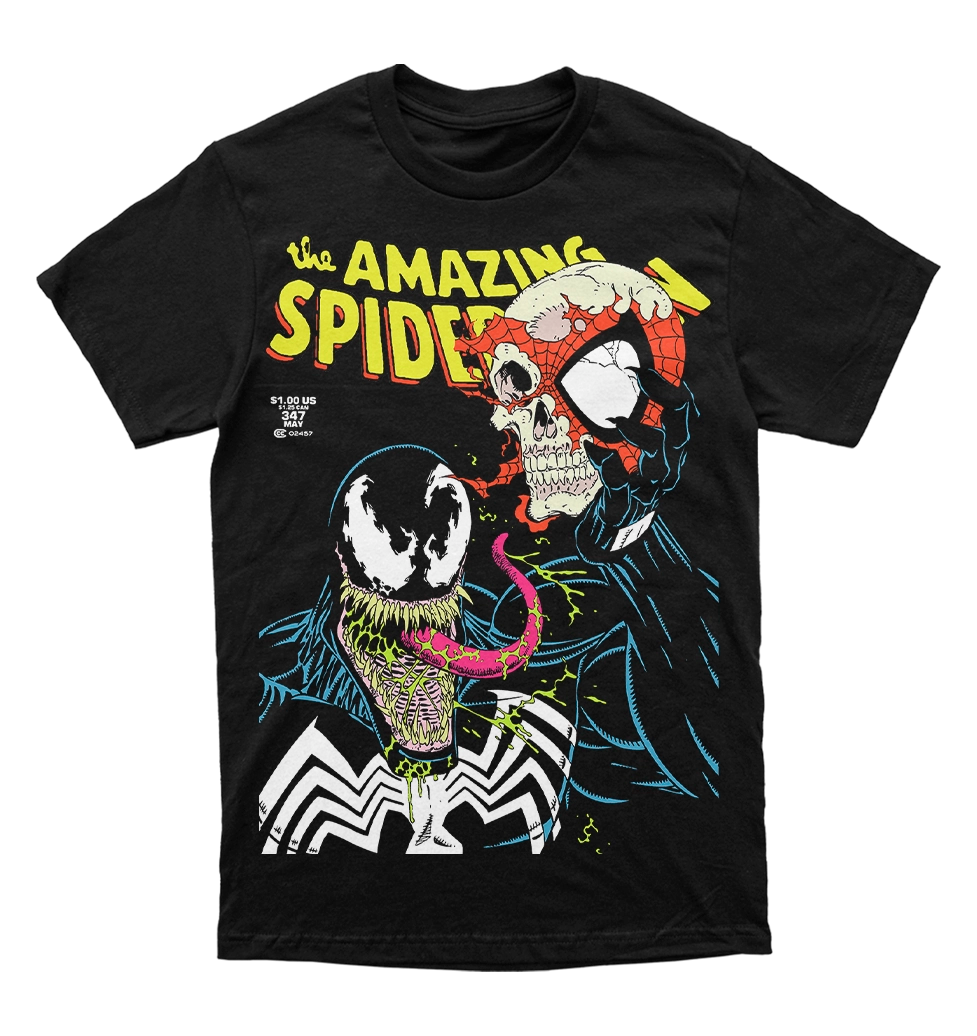 Polera Amazing Spider-man Vol 1 #347 - Venom Skeleton Spider-man