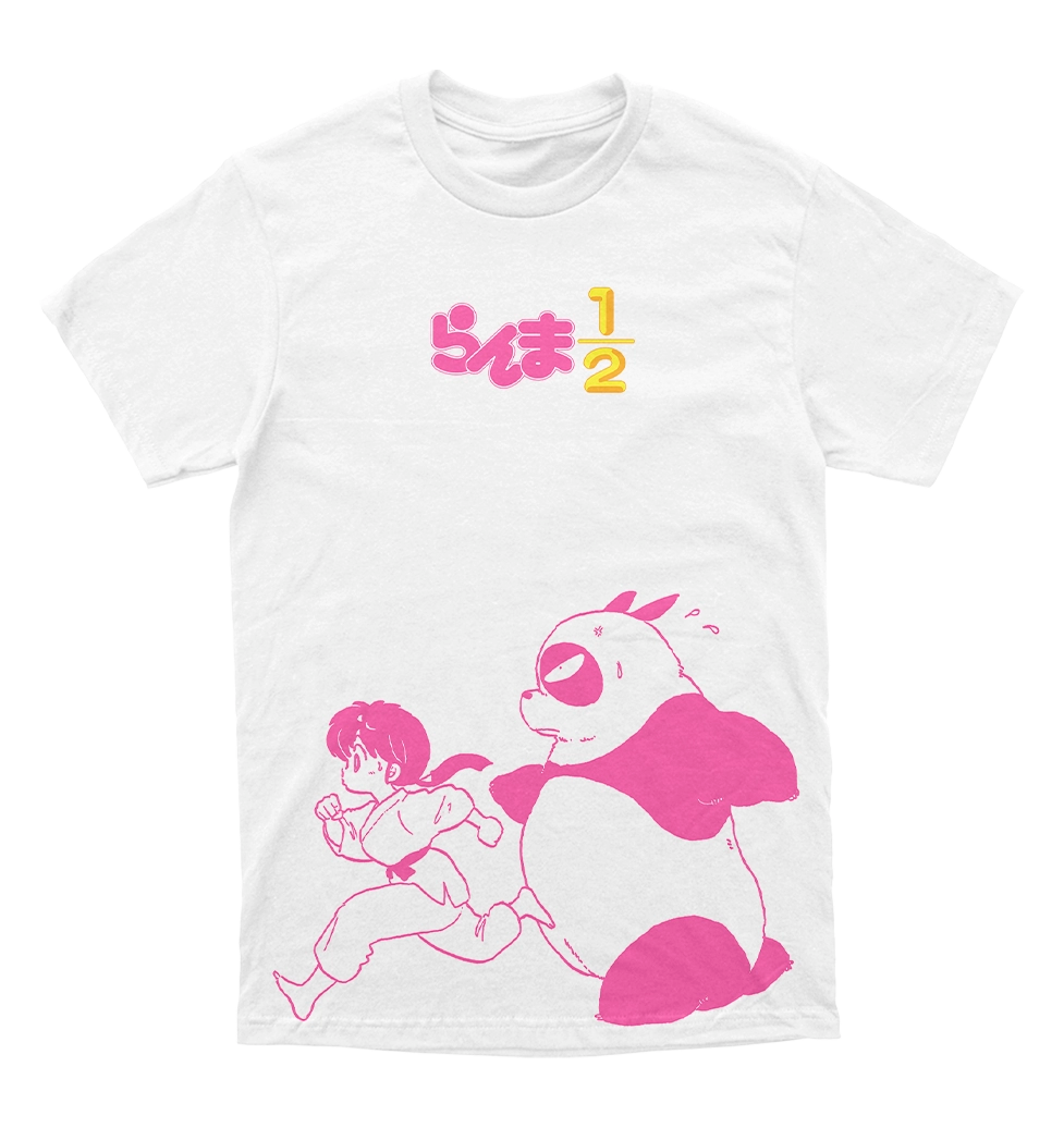 Polera Ranma 1/2 - Ranma y Genma Saotome Corriendo