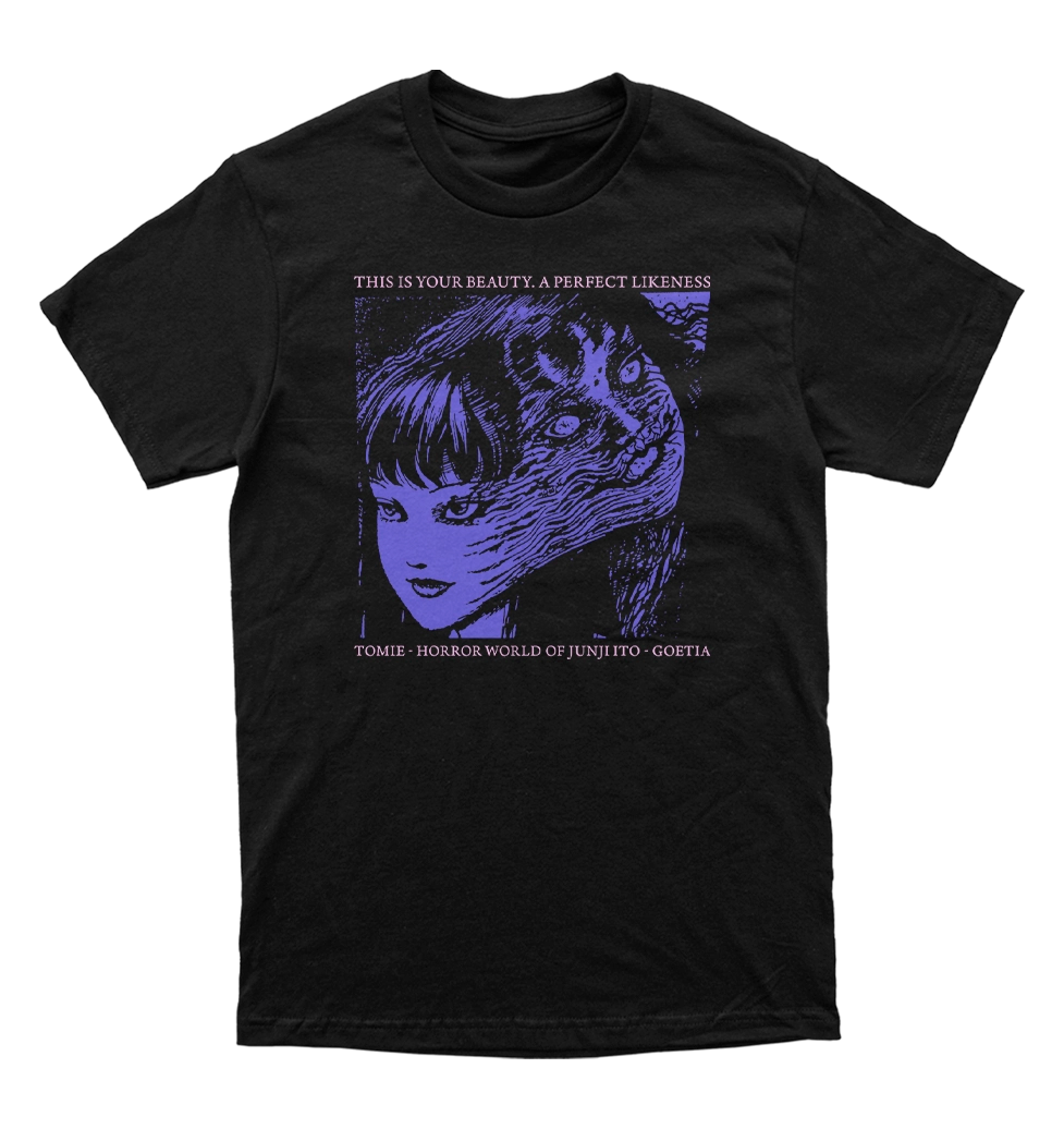 Polera Junji Ito - Tomie - dos caras