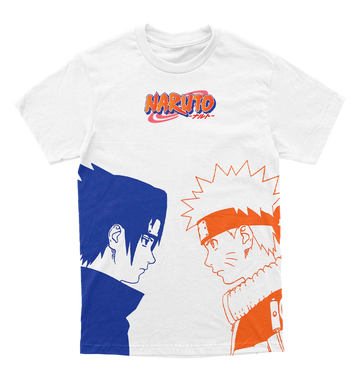 Polera Naruto - Naruto y Sasuke - Lineart