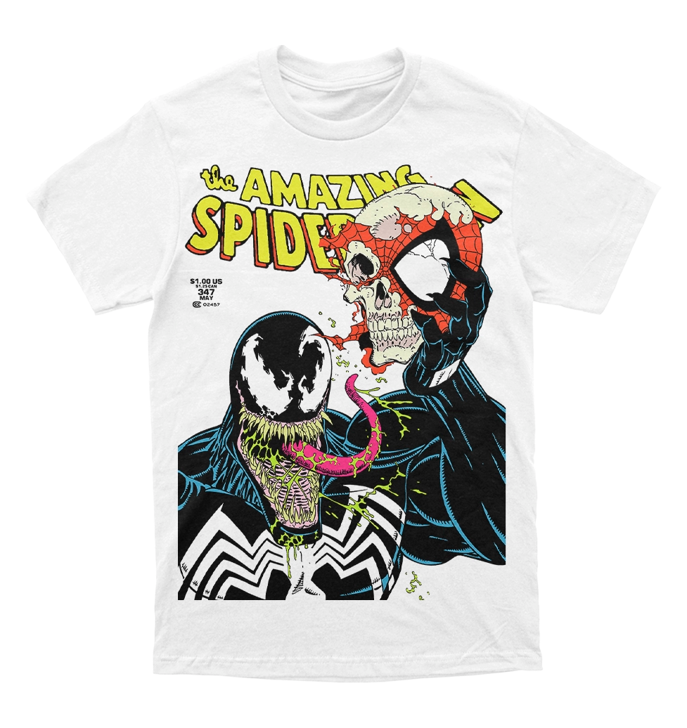 Polera Amazing Spider-man Vol 1 #347 - Venom Skeleton Spider-man