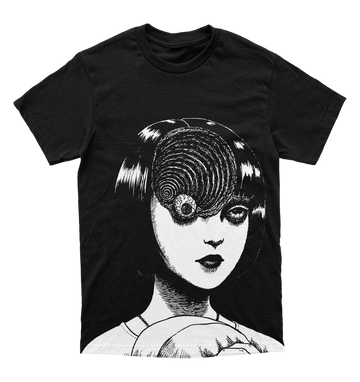 Polera Horror - Junji Ito - Uzumaki - Azami Kurotani - Spiral Face - Full Print