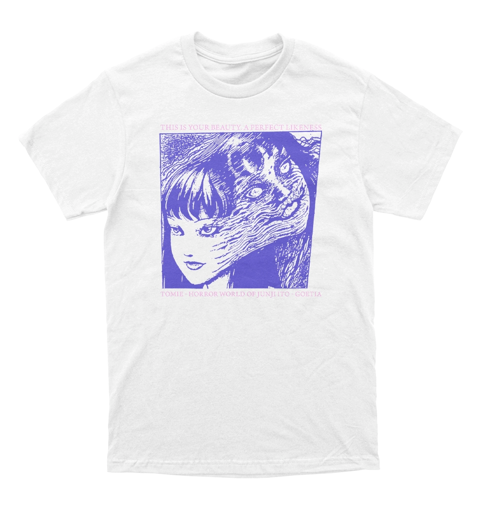 Polera Junji Ito - Tomie - dos caras