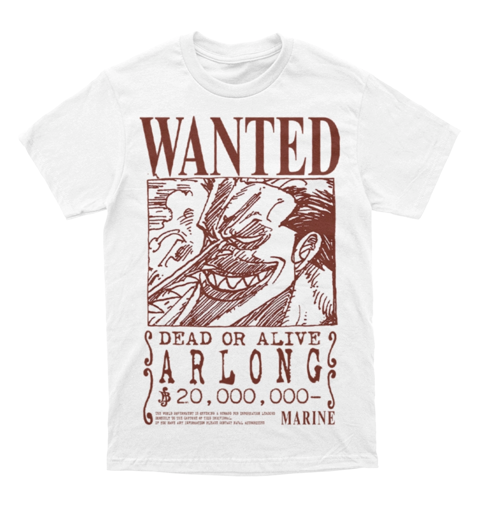 Polera One Piece - Wanted - Arlong