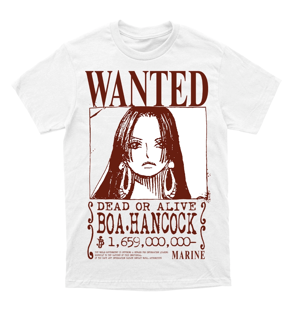 Polera One Piece - Wanted - Boa Hancock
