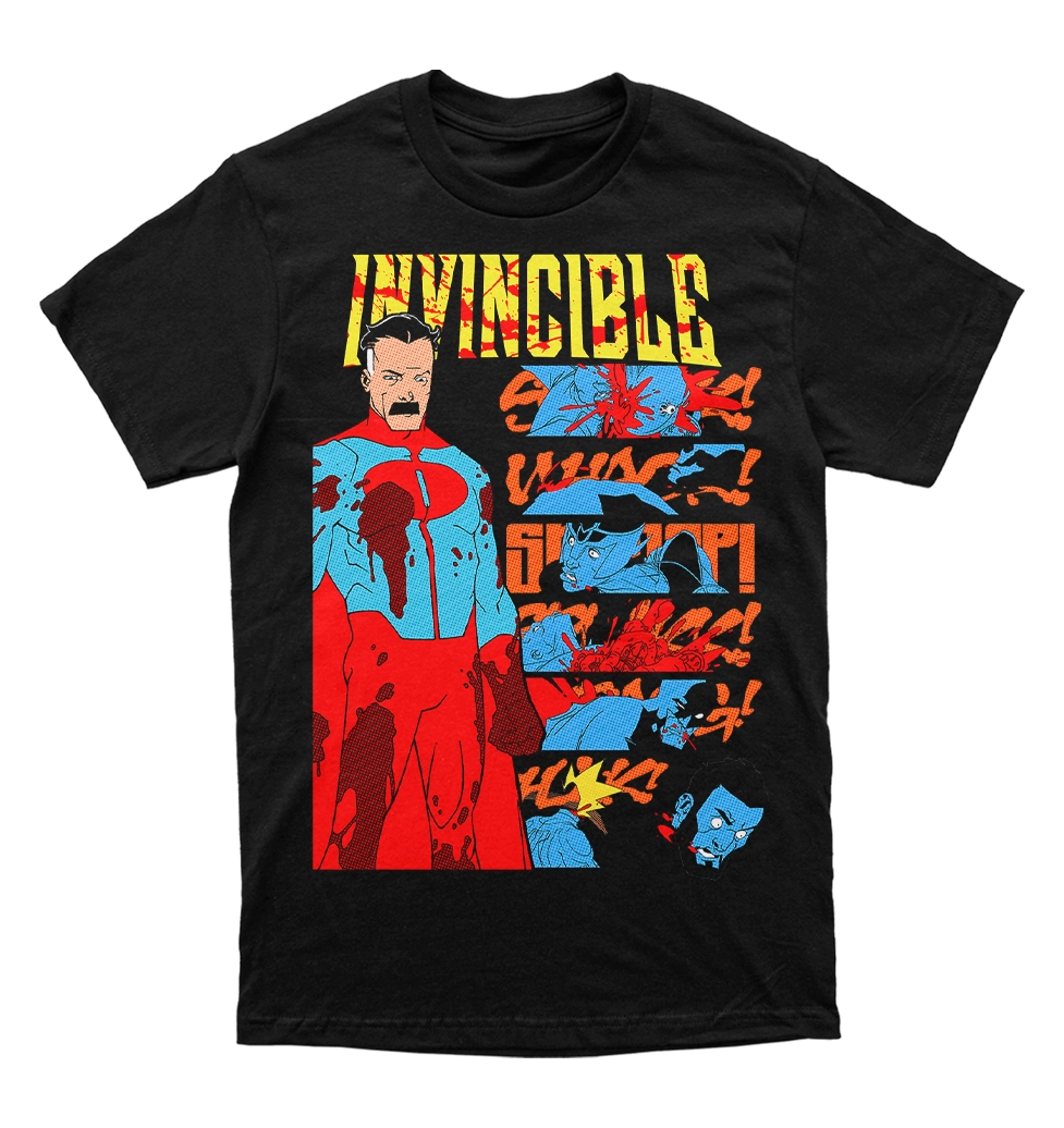 Polera Invincible - Omniman vs Guardians of the Globe