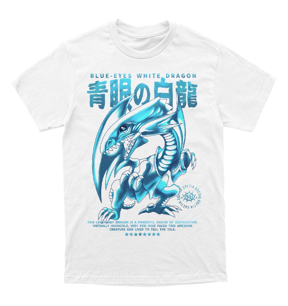 Polera YU-GI-OH! - Dragón Blanco de Ojos Azules