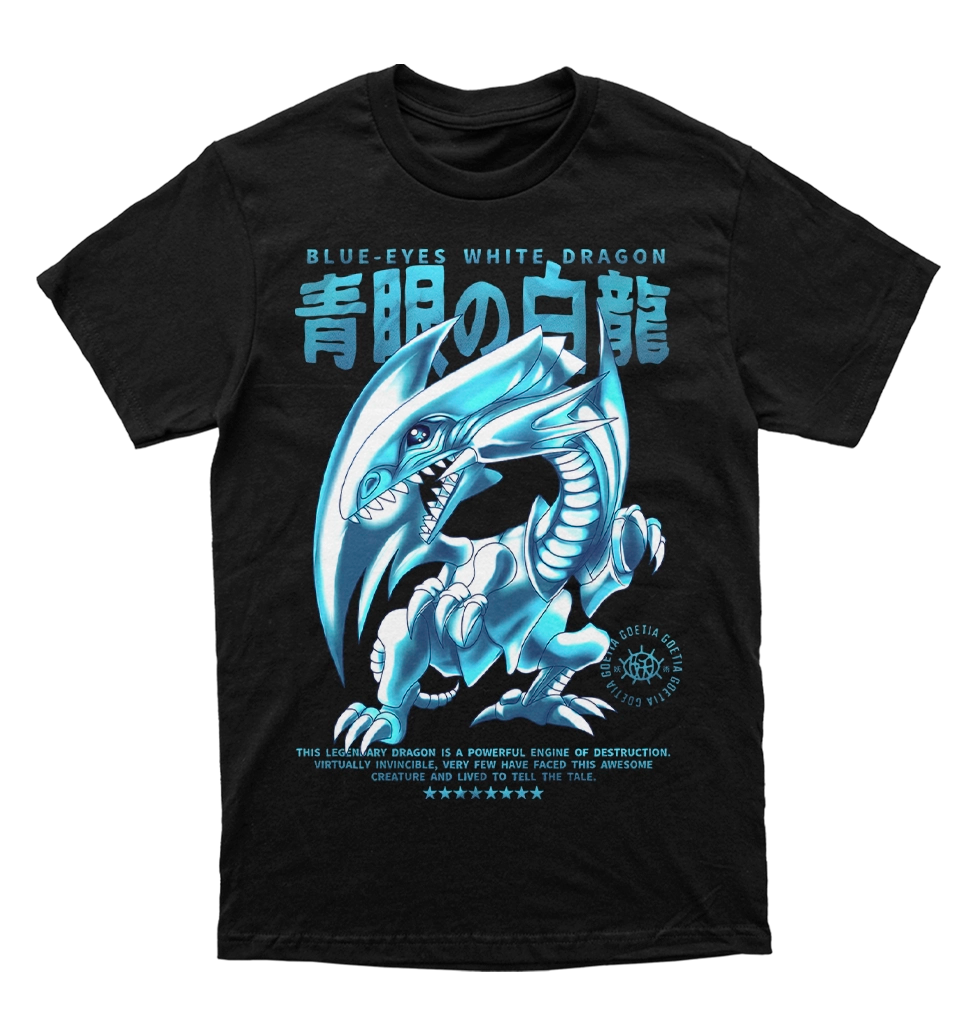 Polera YU-GI-OH! - Dragón Blanco de Ojos Azules