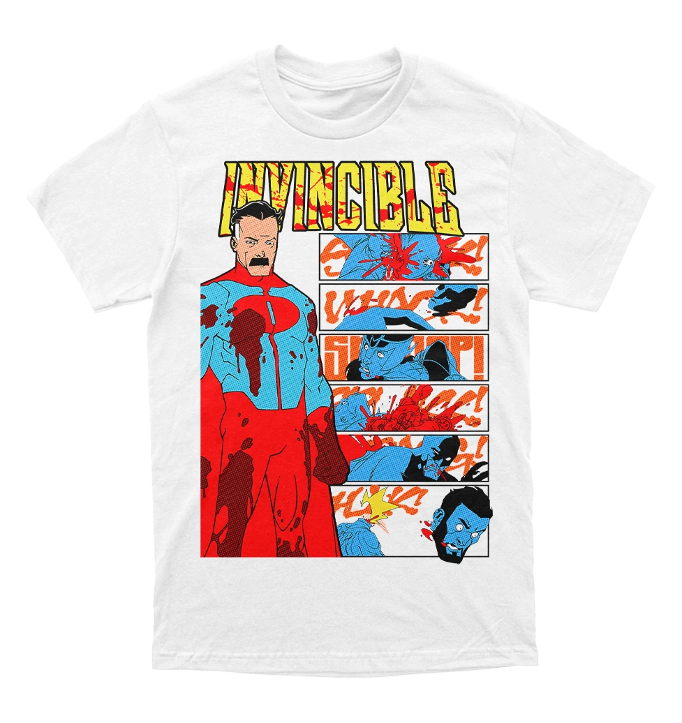 Polera Invincible - Omniman vs Guardians of the Globe