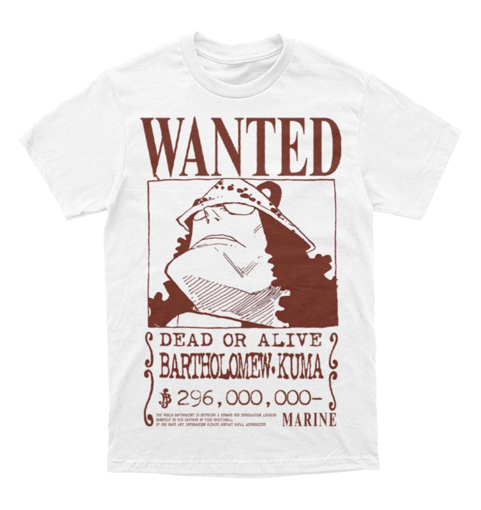 Polera One Piece - Wanted - Bartholomew Kuma