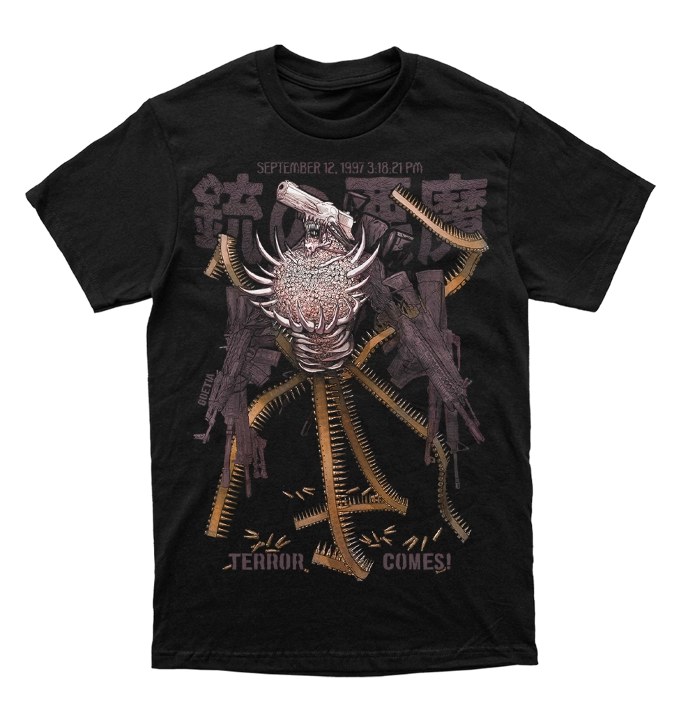 Polera Chainsaw Man - Demonio Pistola