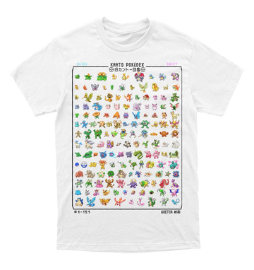 Polera Kanto Pokedex (shiny)