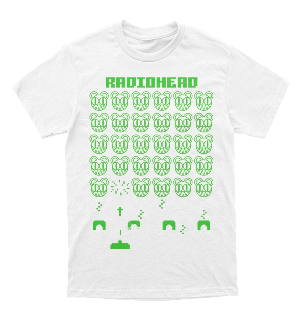 Polera RadioHead - Spacial Invaders