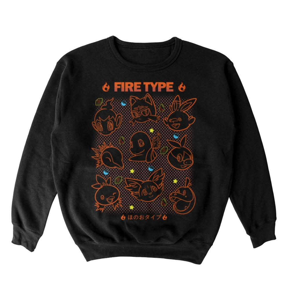 Poleron Pokemon iniciales fuego