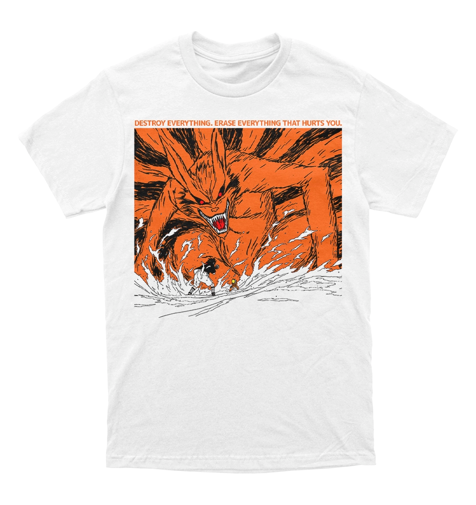 Polera Naruto - Kurama - Destroy Everything