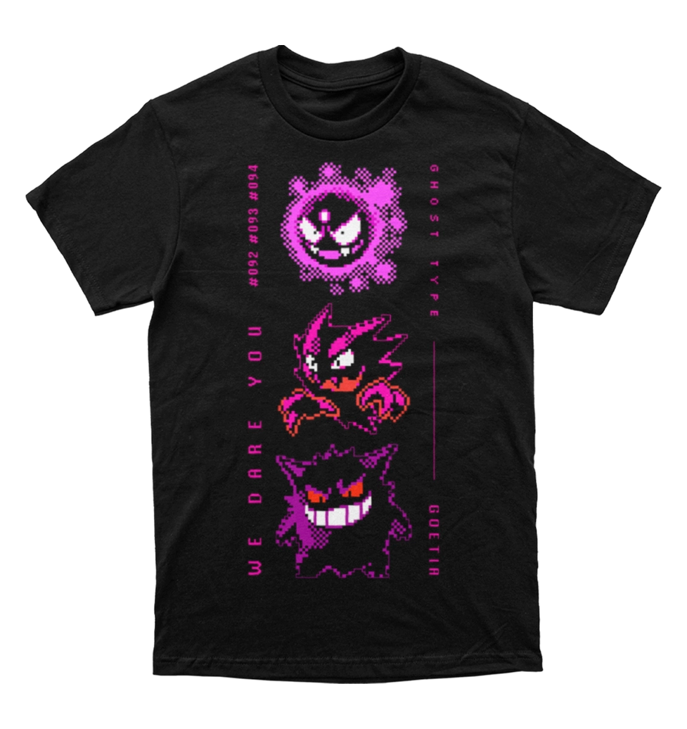 Polera Pokemon - Gastly, Haunter y Gengar