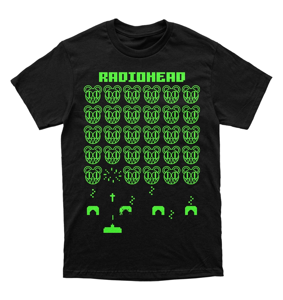 Polera RadioHead - Spacial Invaders