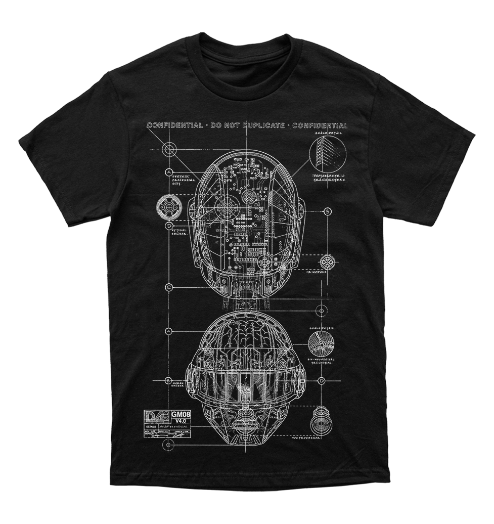 Polera Daft Punk - Confidential