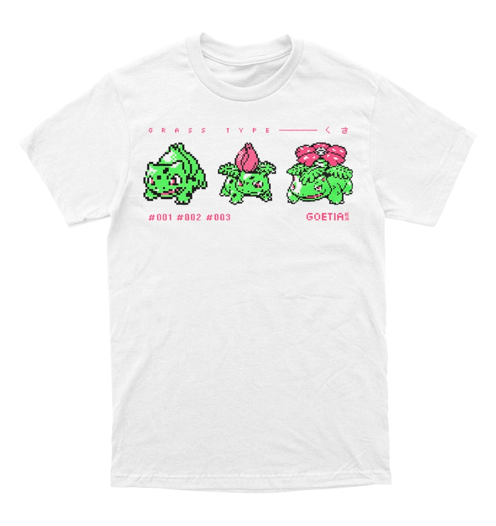 Polera Pokemon - Bulbasaur evolucion