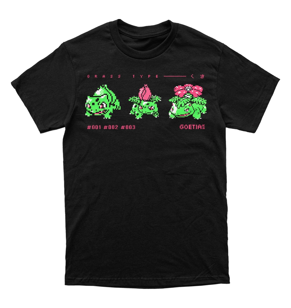 Polera Pokemon - Bulbasaur evolucion