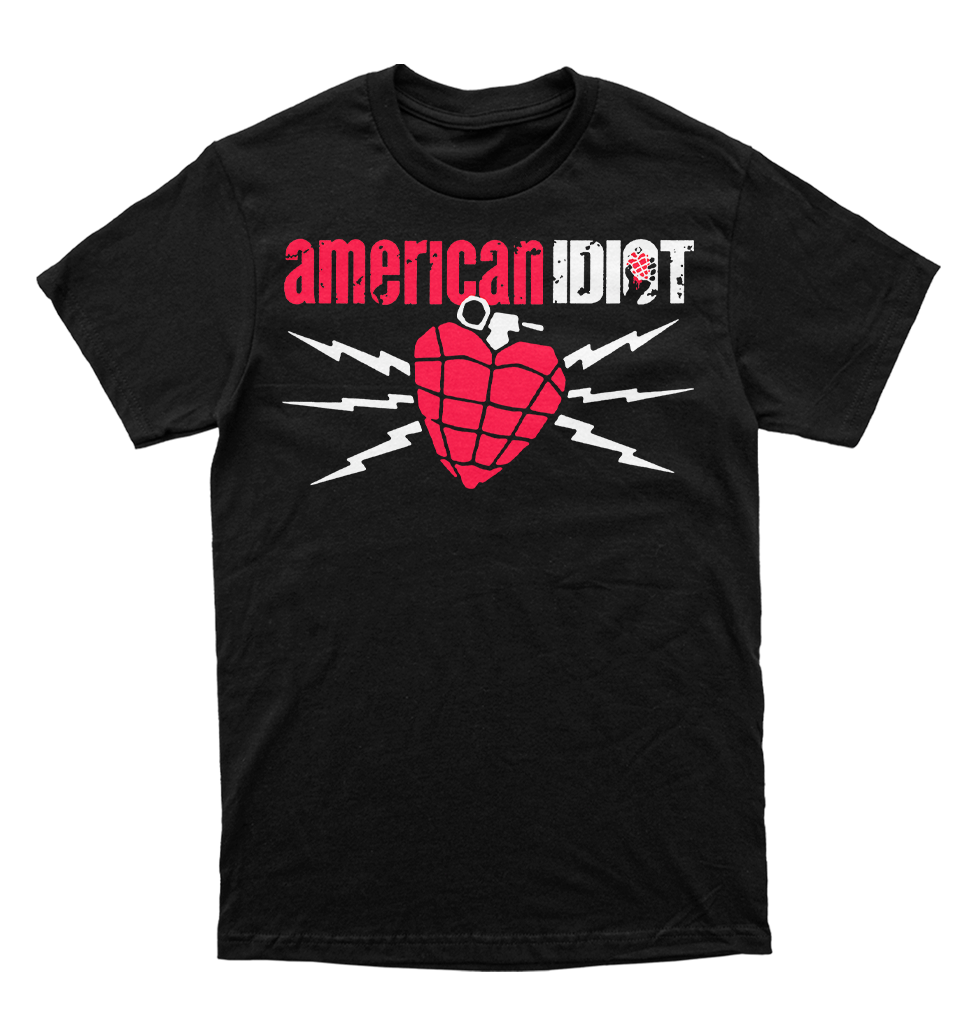 Polera Green Day - American Idiot - Back Cover bomb