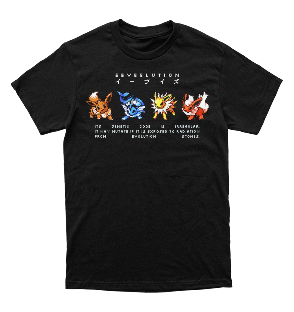 Polera Pokemon - EeveeLutions - pixel